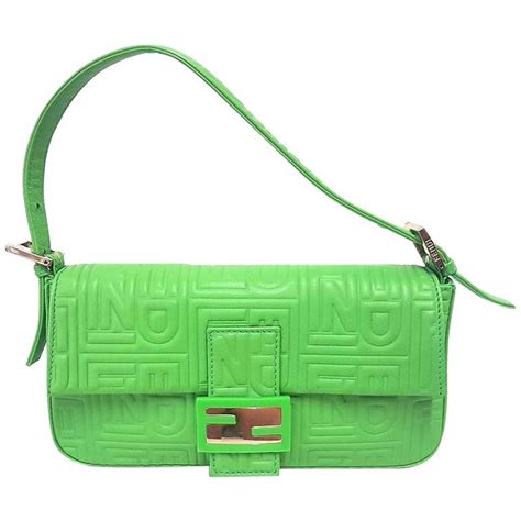 fendi acid green bag|fendi mini baguette popular handbag.